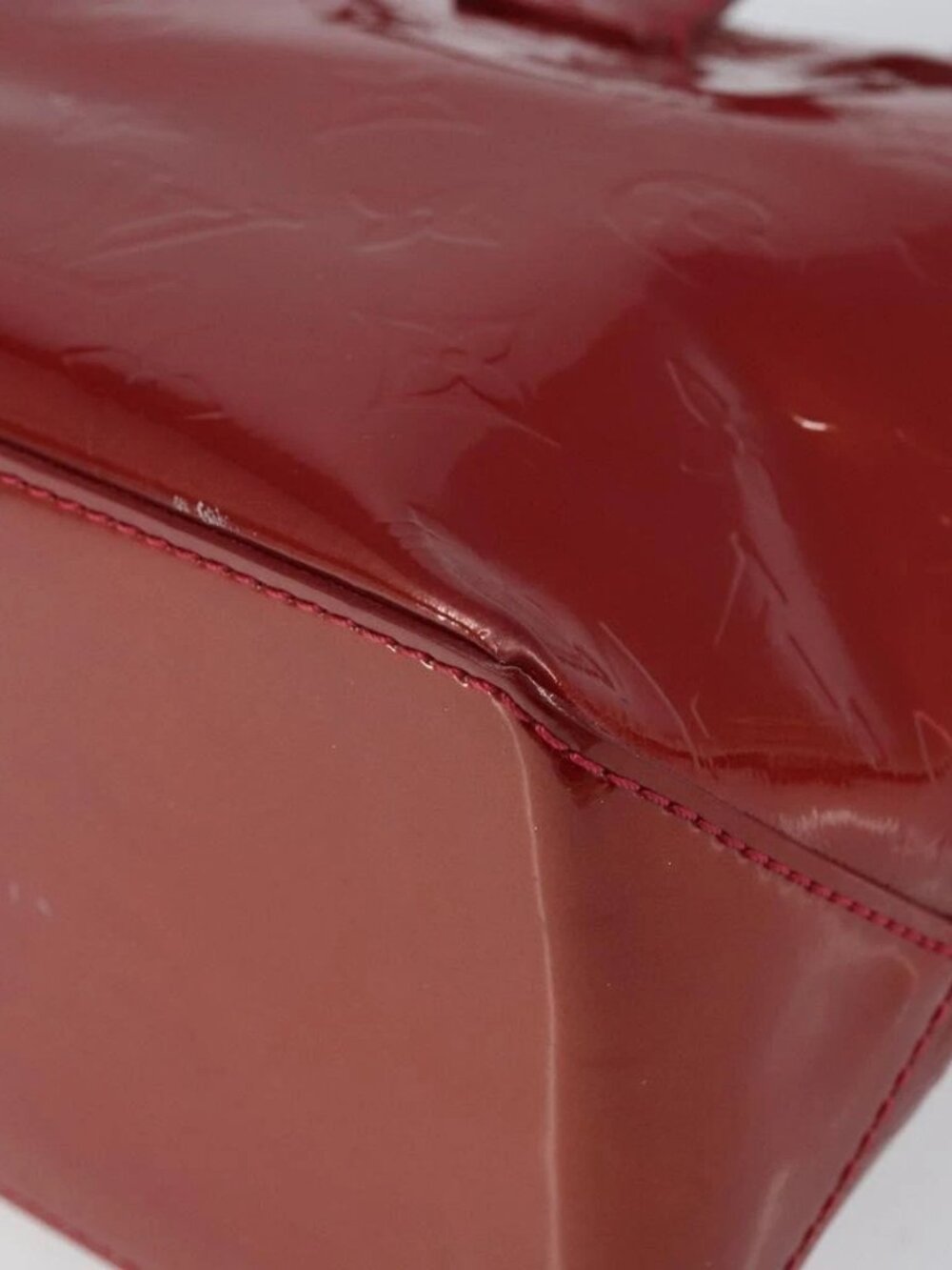 LOUIS VUITTON Vernis Wilshire PM Hand Bag Pomme D'amour - Picture 4 of 16